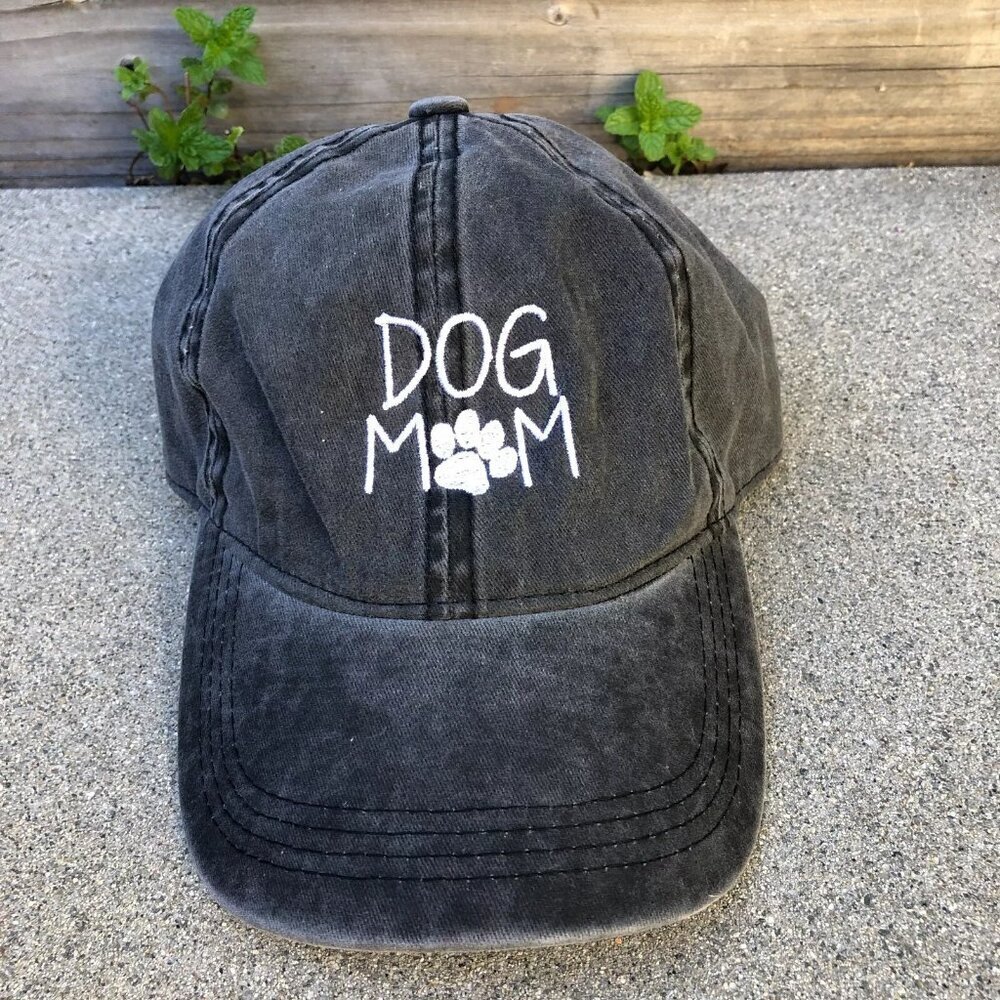 DAVID AND YOUNG DOG MOM Baseball Hat Unisex Adult Grey Adjustable Cap​​​